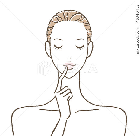 Eyes close woman skincare 46340412