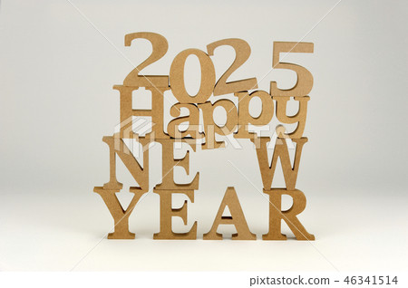 New Year's card material 2025 background material 46341514
