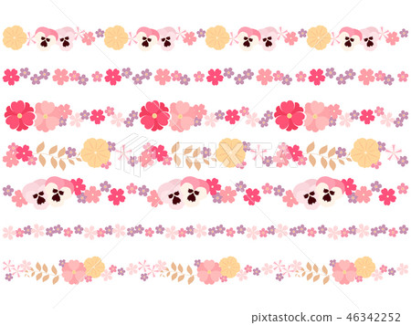 Flower frame of spring 46342252