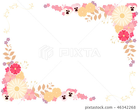 Flower frame of spring 46342268