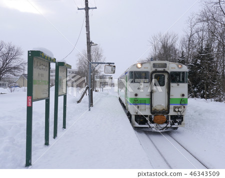 The last train that arrived at Shintotsukawa Station 46343509