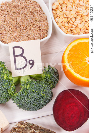 Nutritious products containing vitamin B9 Nutritious products containing vitamin B9 46345224