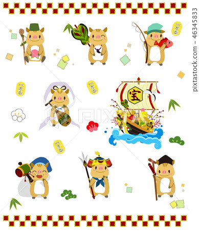 寶船和七個幸運的神 寶船和七個幸運的神 46345833