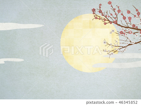 感覺日本紙質感的日本畫 感覺日本紙質感的日本畫 46345852