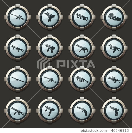 Set of hand weapons 46346513