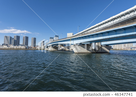 Harumi Bridge and Harumi Canal 46347741