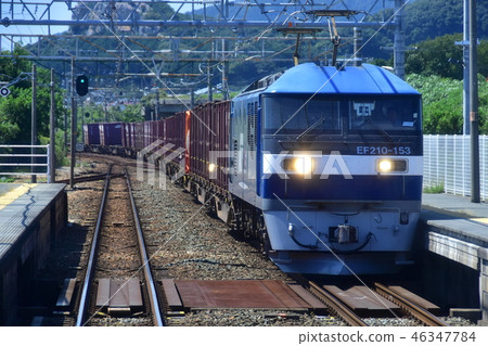 Freight train running on Tokaido Main Line Freight train running on Tokaido Main Line 46347784