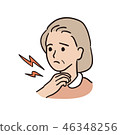 Sore throat-senior woman 46348256