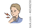 Sore throat-male 46348258