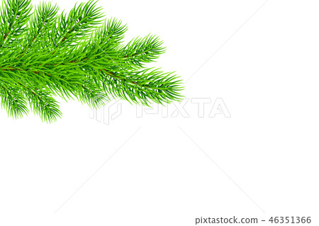 Holiday Christmas frame with fir tree branches - Stock Illustration ...