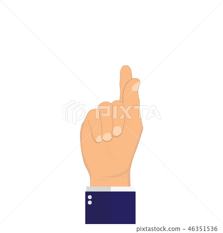 Businessman's hand holding gesture  46351536