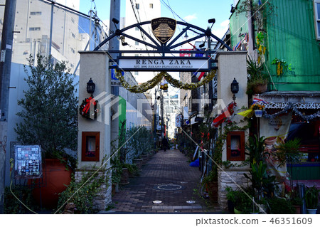 Nakano Station south exit Christmas decoration brick slope shopping street Nakano Station south exit Christmas decoration brick slope shopping street 46351609