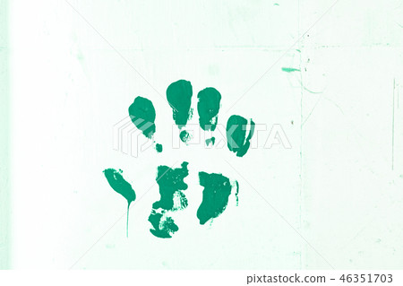 handprint on the wall 46351703