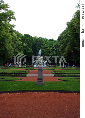 Summer garden in Saint Petersburg in summer, Russia 46352341