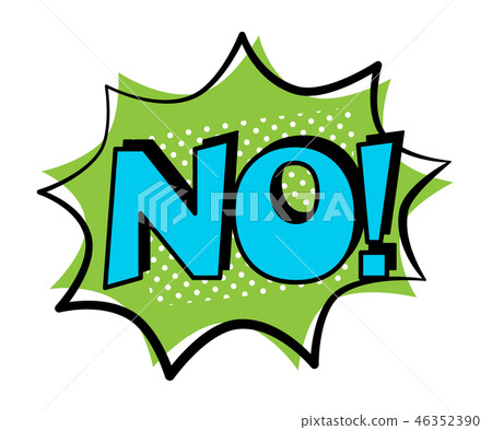 插图素材 no speech bubble in retro style
