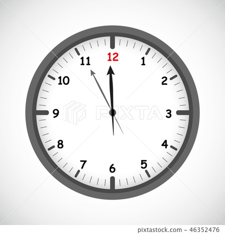clock icon round timer nearly twelve clock icon round timer nearly twelve 46352476