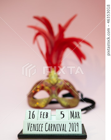 closeup of period dates of Venice Carnival 46353018