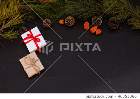 Christmas background card Christmas tree holiday new year gifts decor Christmas background card Christmas tree holiday new year gifts decor 46353366