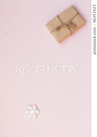 Pink Christmas background new year tree gifts holiday Pink Christmas background new year tree gifts holiday 46353423