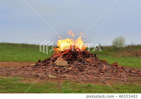 Combustion gas in the nature Combustion gas in the nature 46353482