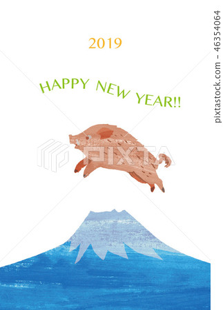 2019 New Year card 2019 New Year card 46354064