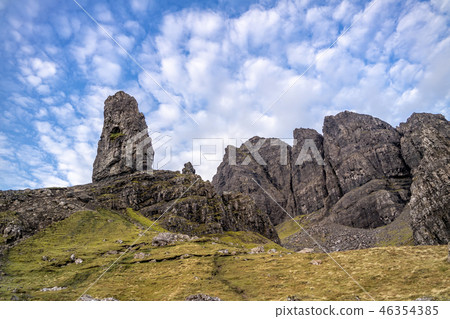 The Old Man Of Storr on the Isle of Skye during sunrise The Old Man Of Storr on the Isle of Skye during sunrise 46354385