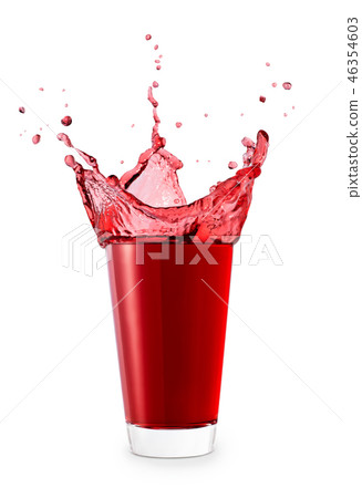 glass of splashing juice glass of splashing juice 46354603