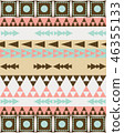 Geometric ethnic pattern traditional Design for  46355133