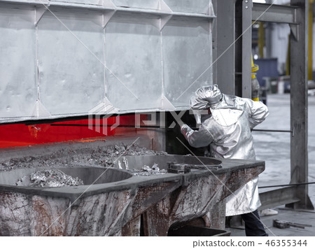 sampling aluminum melted before casting sampling aluminum melted before casting 46355344