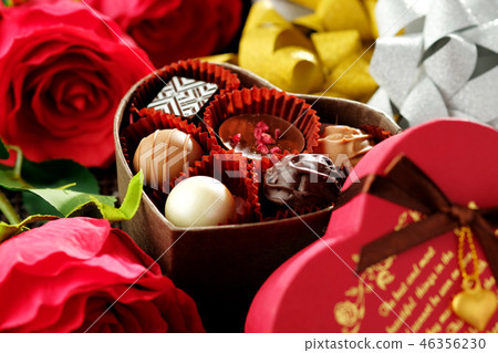 Valentine chocolate gift box Valentine chocolate gift box 46356230