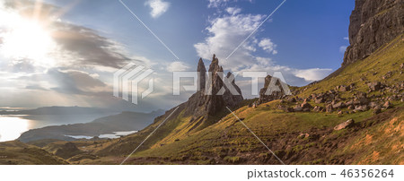 The Old Man Of Storr on the Isle of Skye during sunrise The Old Man Of Storr on the Isle of Skye during sunrise 46356264