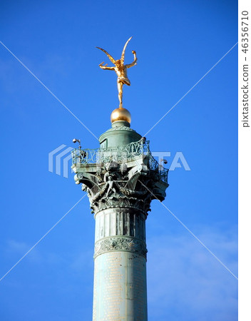 July Column on Place de la Bastille in Paris  46356710