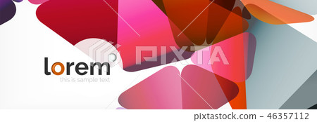Vector colorful geometric triangle background, crystal banner design Vector colorful geometric triangle background, crystal banner design 46357112