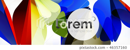 Modern geometric background. Poster template with polygonal elements Modern geometric background. Poster template with polygonal elements 46357160