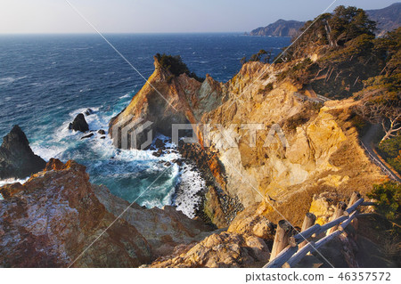 [靜岡縣，伊豆] Oganezaki（Horse Rock）的風景 46357572