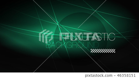Digital technology abstract background - neon geometric design. Abstract glowing lines. Colorful Digital technology abstract background - neon geometric design. Abstract glowing lines. Colorful 46358151