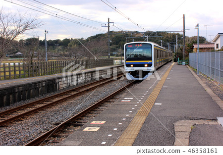 下山火車去Uchibo線Kousei站(6) 下山火車去Uchibo線Kousei站(6) 46358161