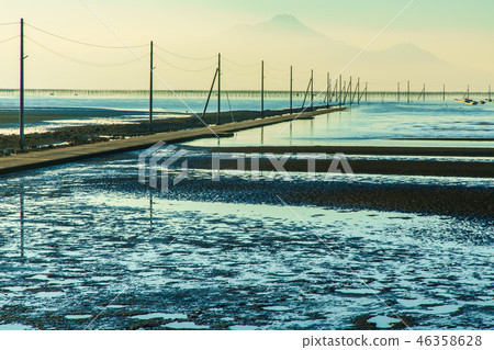 Dusk at Nagabe-Takaido floor [Uto City, Kumamoto Prefecture] 46358628