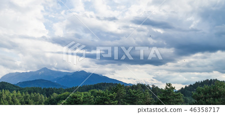 Typical natural rural landscape of Romania Typical natural rural landscape of Romania 46358717