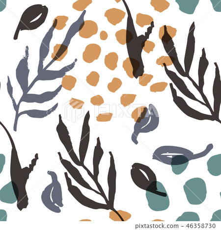 Abstract natural seamless pattern. Abstract natural seamless pattern. 46358730