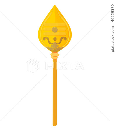 Vector Illustration for Thaipusam or Thaipoosam Tamil community Festival: Murugan Vel Spear isolated 46359570