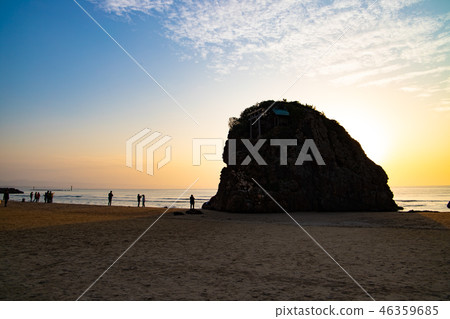 Inasa海灘日落 46359685