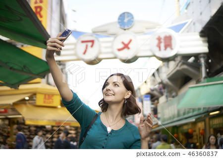 外國人和東京觀光Ameyoko 外國人和東京觀光Ameyoko 46360837