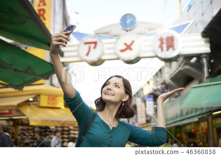 外國人和東京觀光Ameyoko 外國人和東京觀光Ameyoko 46360838
