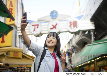 外國人和東京觀光Ameyoko 外國人和東京觀光Ameyoko 46361275