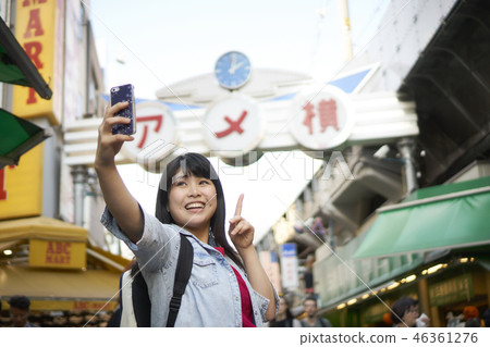外國人和東京觀光Ameyoko 外國人和東京觀光Ameyoko 46361276