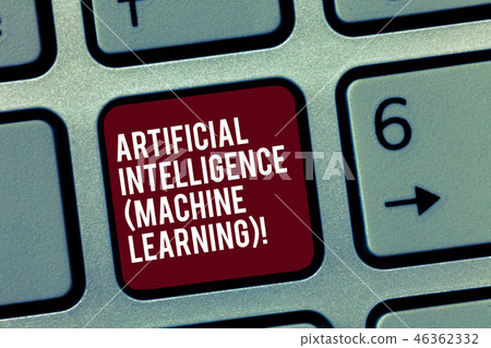 Text sign showing Artificial Intelligence Machine 46362332