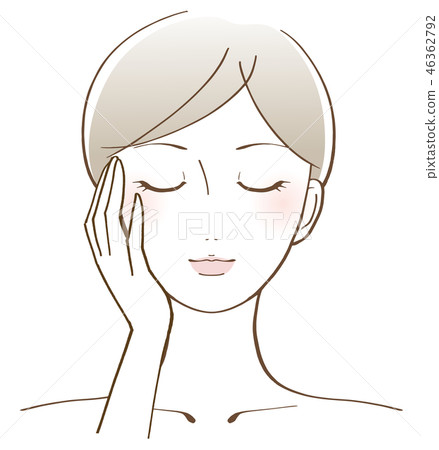 Woman face beauty illustration 46362792