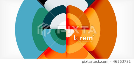 Circles and triangles geometric abstract background. Trendy abstract layout template for business or Circles and triangles geometric abstract background. Trendy abstract layout template for business or 46363781