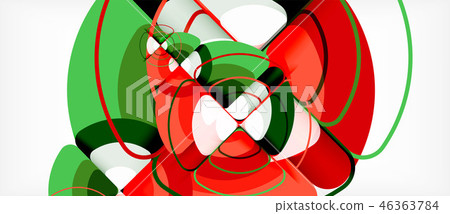 Circles and triangles design abstract background 46363784